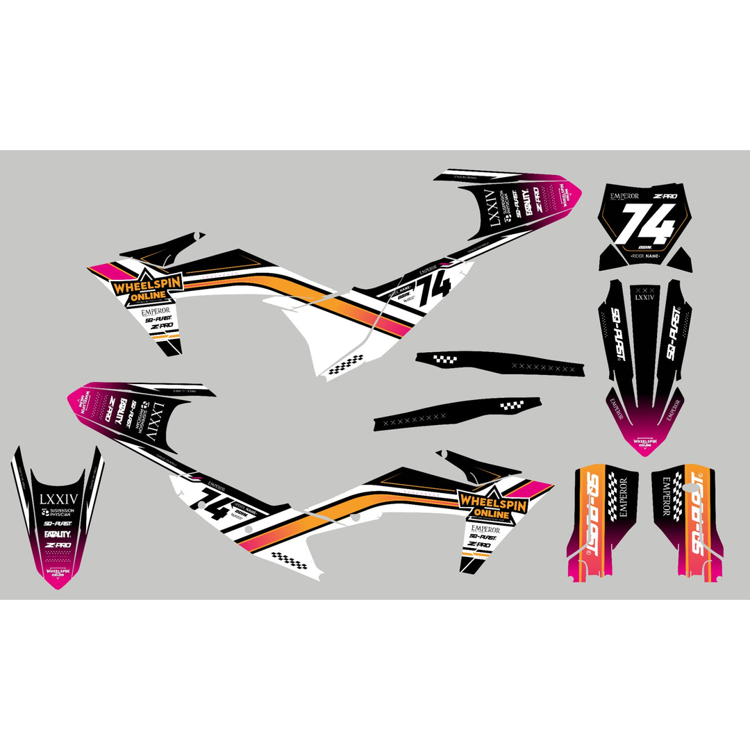 GRAPHICS KIT DECALS compatible with KTM emperor