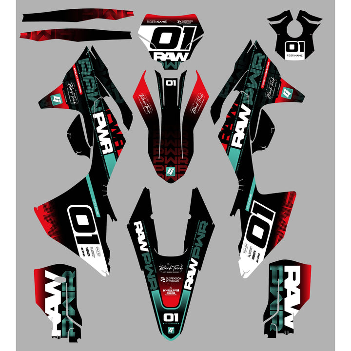 GRAPHICS KIT DECALS GAS GAS RawPWR