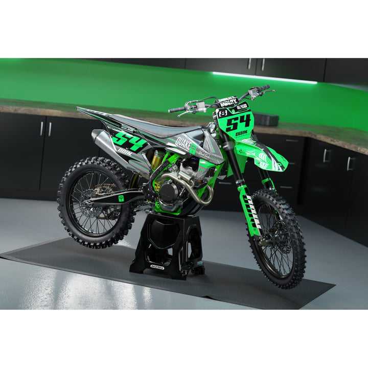 GRAPHICS KIT DECALS compatible with KTM green stuff