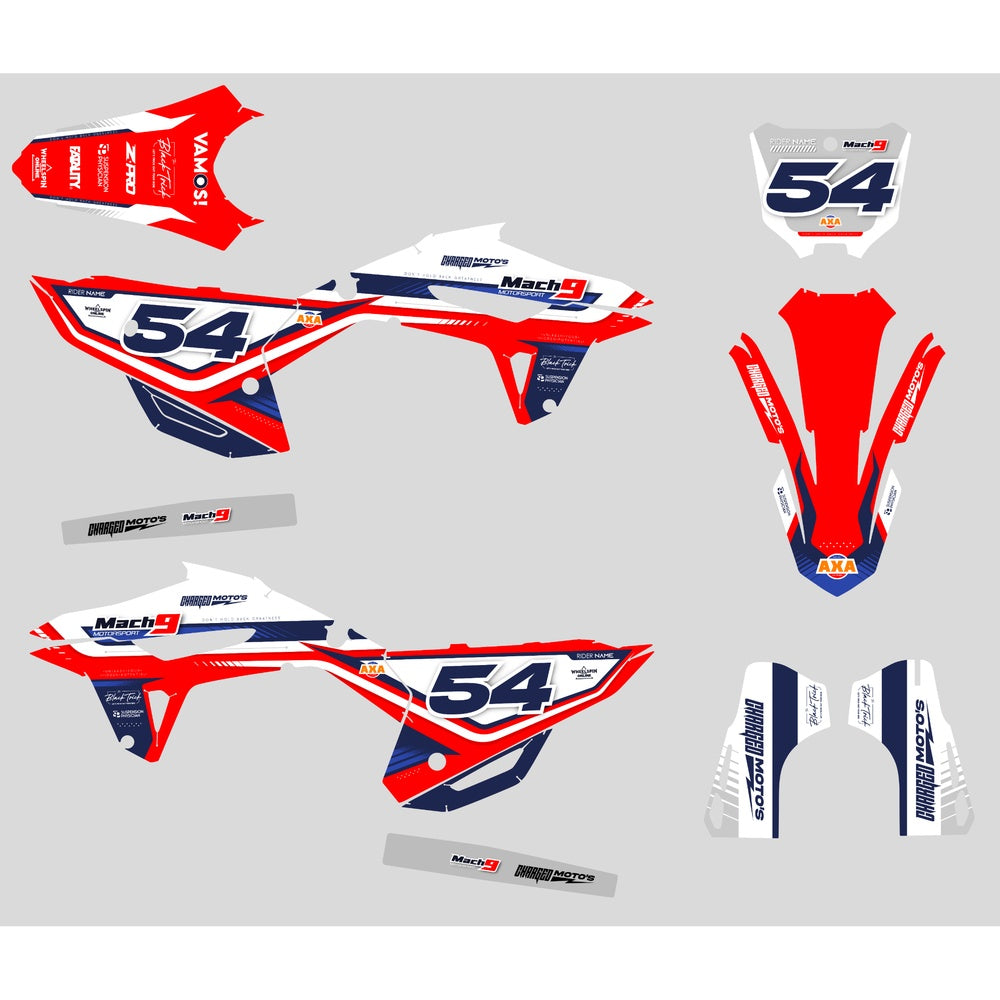 GRAPHICS KIT DECALS HONDA CHARGED