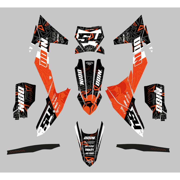 GRAPHICS KIT DECALS compatible with KTM Odin