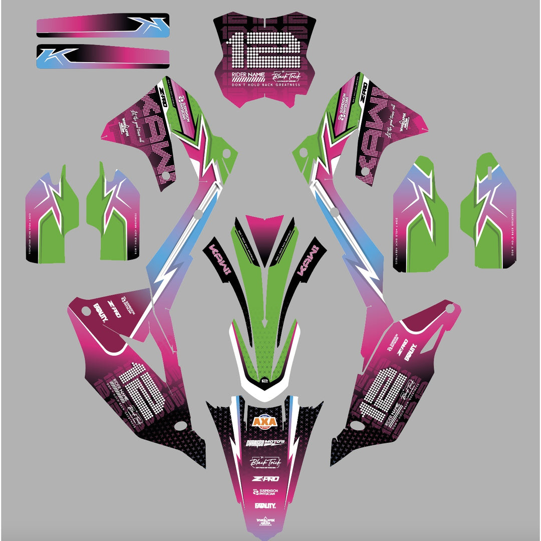 GRAPHICS KIT DECALS Kawasaki Disco