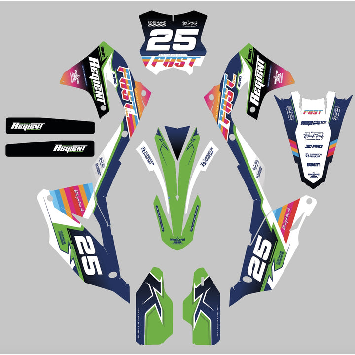 GRAPHICS KIT DECALS Kawasaki FastAF