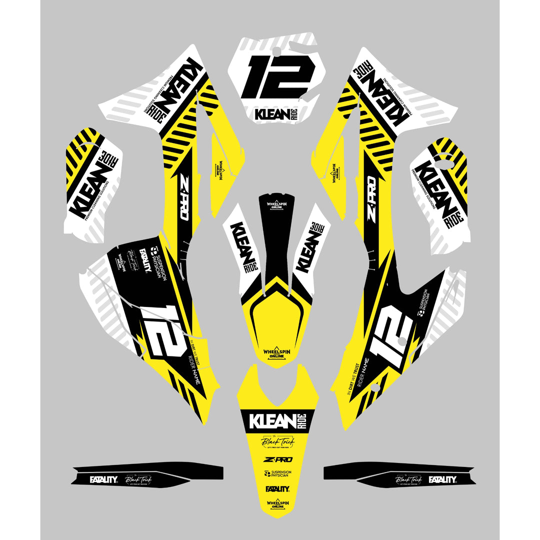 GRAPHICS KIT DECALS GAS GAS Klean