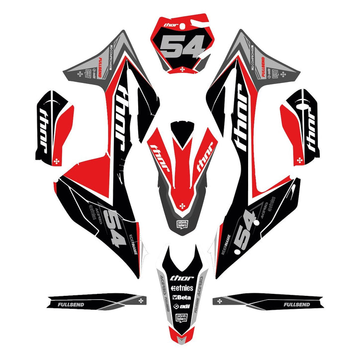 GRAPHICS KIT DECALS GAS GAS Inferno