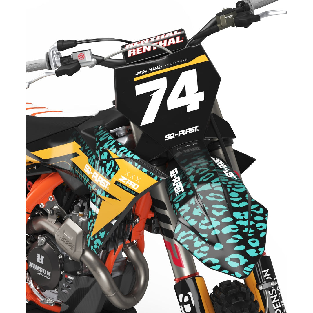 GRAPHICS KIT DECALS compatible with KTM leopard