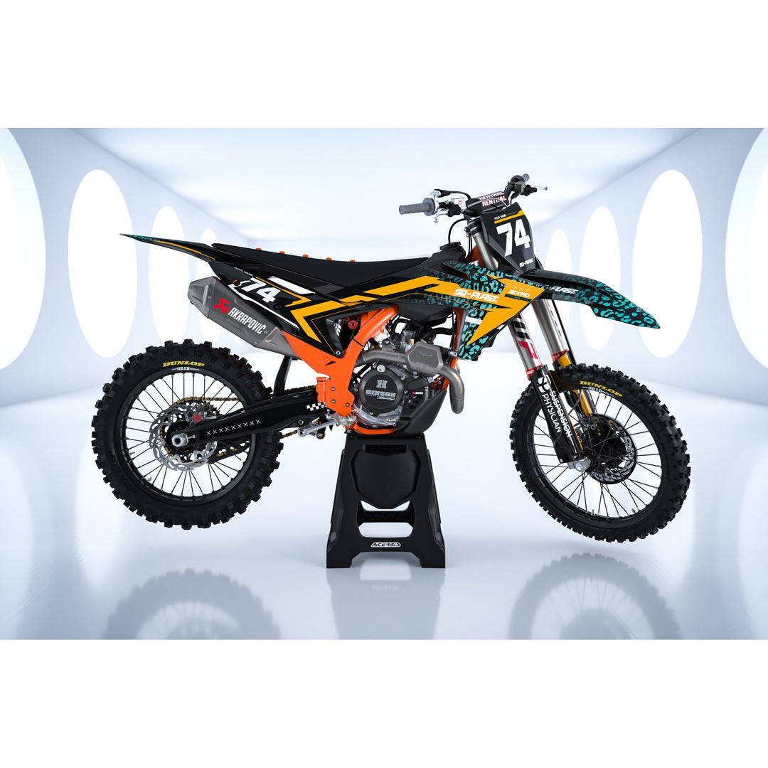 GRAPHICS KIT DECALS compatible with KTM leopard