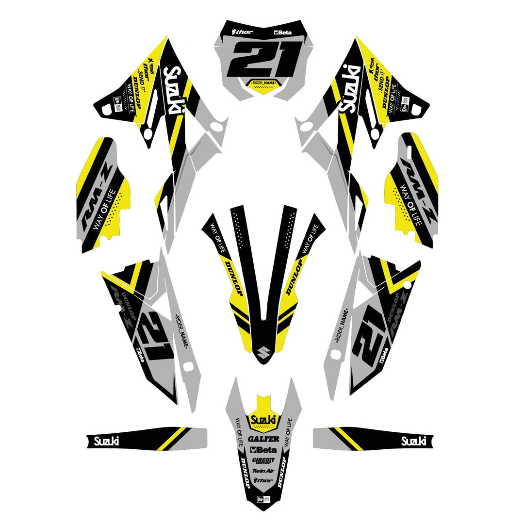 GRAPHICS KIT DECALS Suzuki Enigma