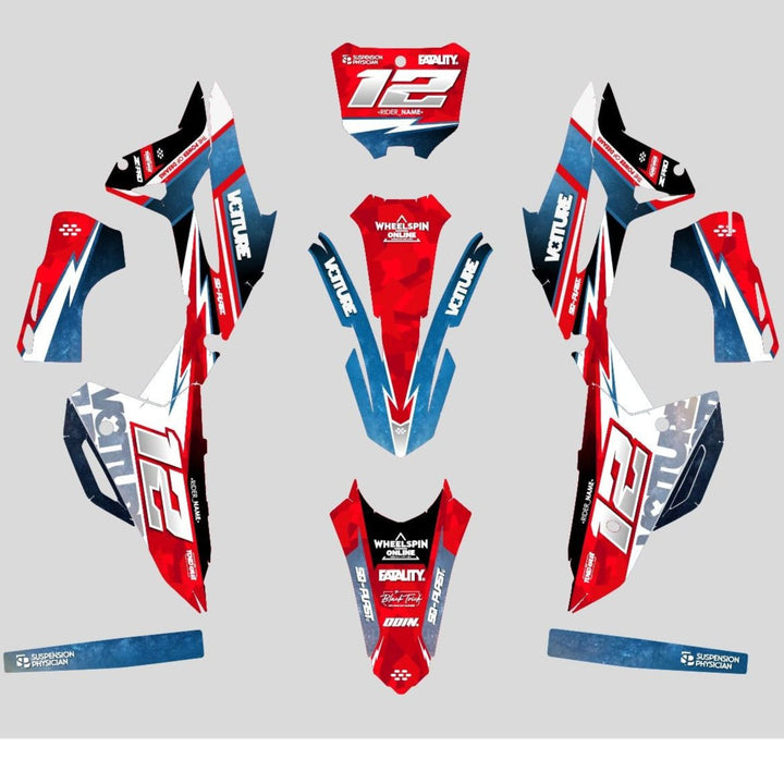 GRAPHICS KIT DECALS honda lite