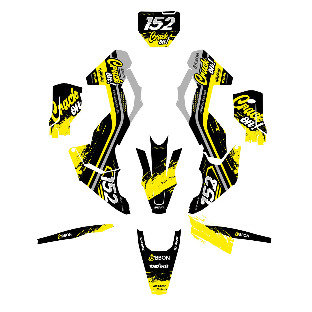 GRAPHICS KIT DECALS husqvarna solid