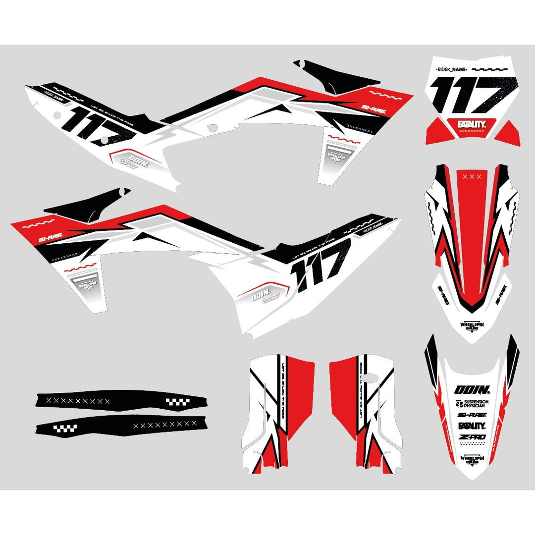 GRAPHICS KIT DECALS compatible with KTM seismic