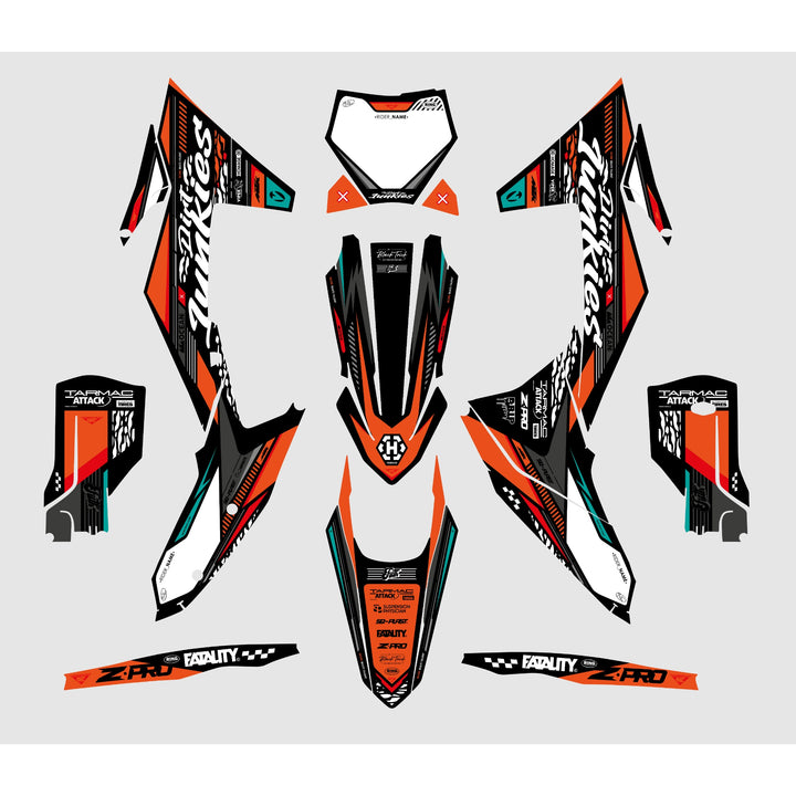 GRAPHICS KIT DECALS compatible with KTM Wild